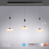 Suspension Paul Neuhaus LAUTADA LED Noir, 3 lumières