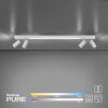 Plafonnier Paul Neuhaus PURE-LINES LED Aluminium, 1 lumière, Télécommandes