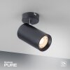 Plafonnier Paul Neuhaus PURE-TECHNIK LED Noir, 1 lumière