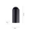 Plafonnier Paul Neuhaus PURE-TECHNIK LED Noir, 1 lumière