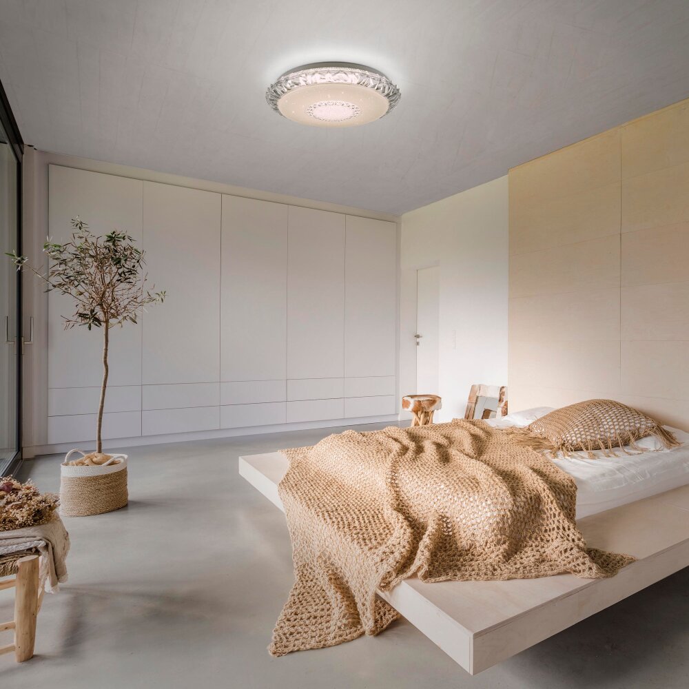 Plafonnier Leuchten-Direkt LUCCA LED Blanc, 1 lumière, Télécommandes main product photo