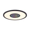 Plafonnier Leuchten-Direkt ASTRO LED Noir, 2 lumières, Télécommandes, Changeur de couleurs