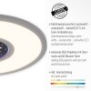 Plafonnier Leuchten-Direkt ASTRO LED Noir, 2 lumières, Télécommandes, Changeur de couleurs