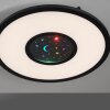 Plafonnier Leuchten-Direkt ASTRO LED Noir, 2 lumières, Télécommandes, Changeur de couleurs