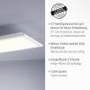Plafonnier Leuchten-Direkt FLAT LED Blanc, 1 lumière, Télécommandes