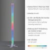 Lampadaire Leuchten-Direkt RINGO LED Argenté, 1 lumière, Télécommandes, Changeur de couleurs