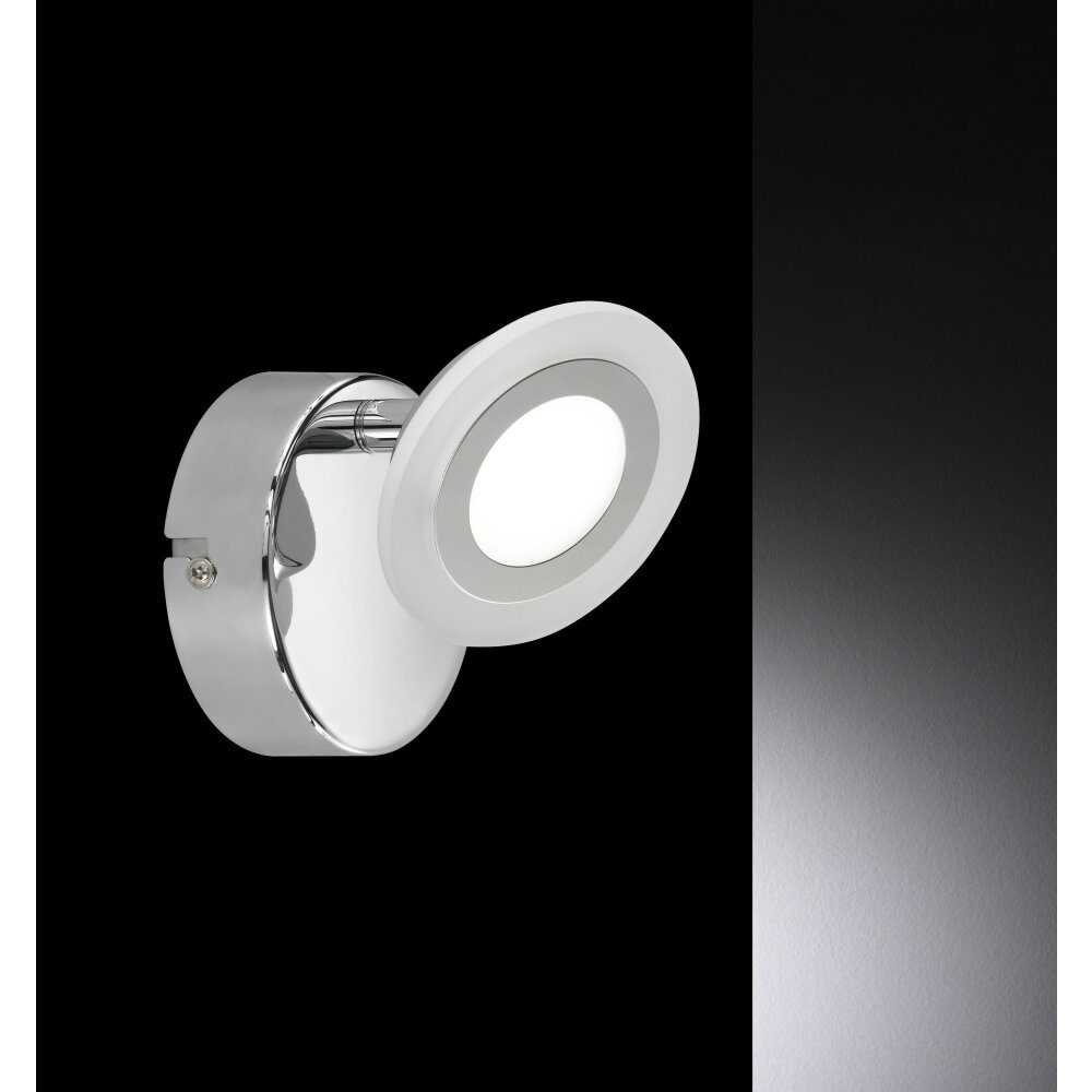 Spot Wofi GEMMA LED Chrome, 2 lumières, Télécommandes, Changeur de couleurs main product photo