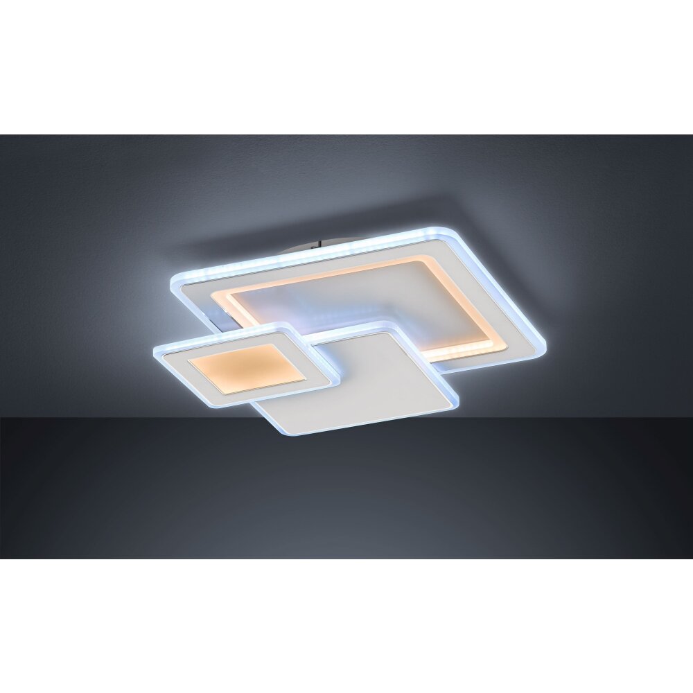 Plafonnier Wofi MOLA LED Blanc, 1 lumière, Télécommandes main product photo