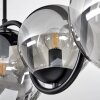 Plafonnier  Orieux Noir, 5 lumières