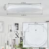 Plafonnier  Melres LED Blanc, 1 lumière