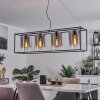 Suspension  Sarniguet Noir, 4 lumières