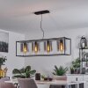 Suspension  Sarniguet Noir, 4 lumières