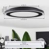 Plafonnier  Audrieu LED Noir, 2 lumières