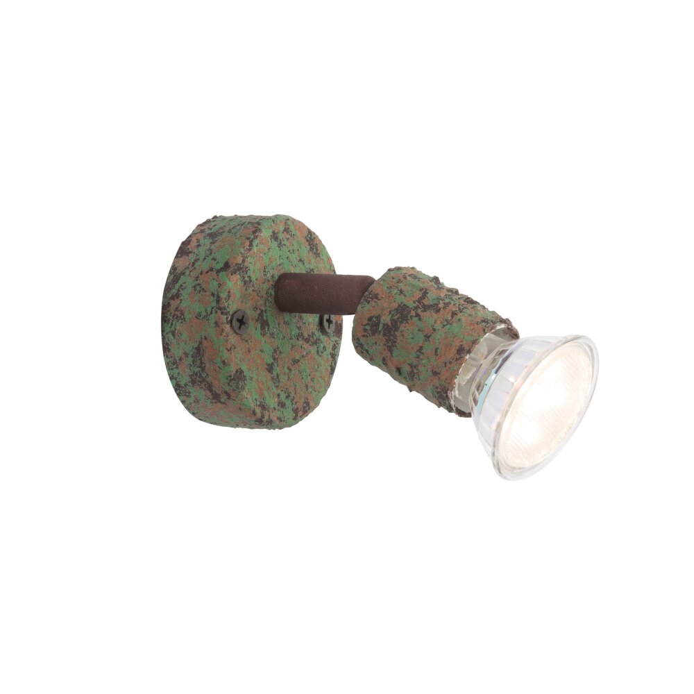 Spot Globo OLANA Vert, Rouille, 1 lumière main product photo