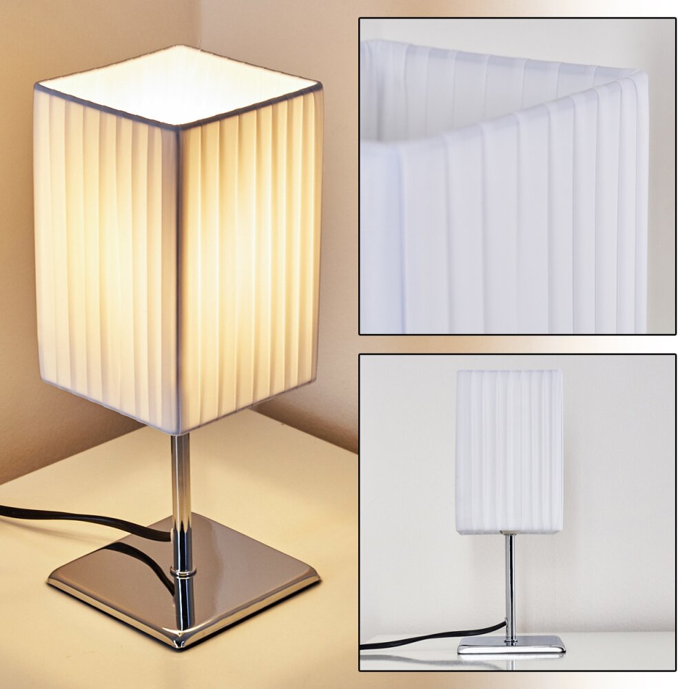 Lampe à poser Auman Chrome, 1 lumière main product photo