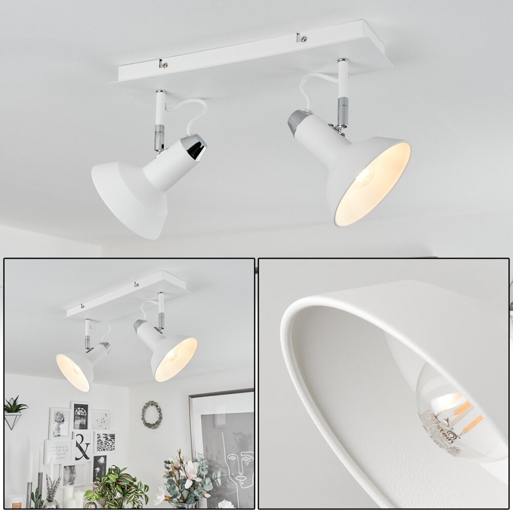 Plafonnier Vouzy Blanc, 2 lumières main product photo