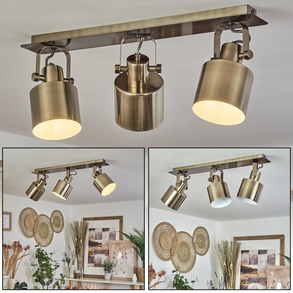 Plafonnier Neves Laiton, 3 lumières main product photo