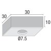 Spot encastrable Nordlux TRITON Chrome, 3 lumières