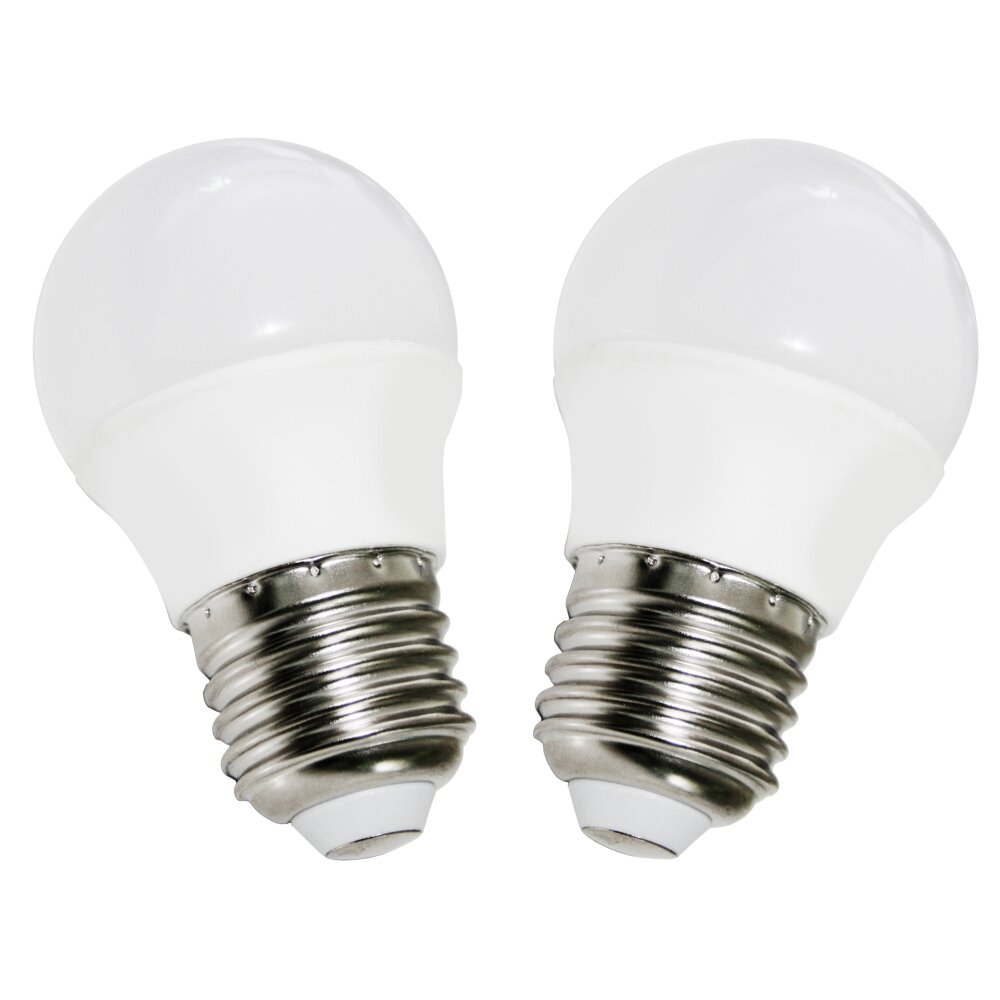 Globo Lot de 2 LED E27 6 watt 550 lumen 4000 kelvin main product photo