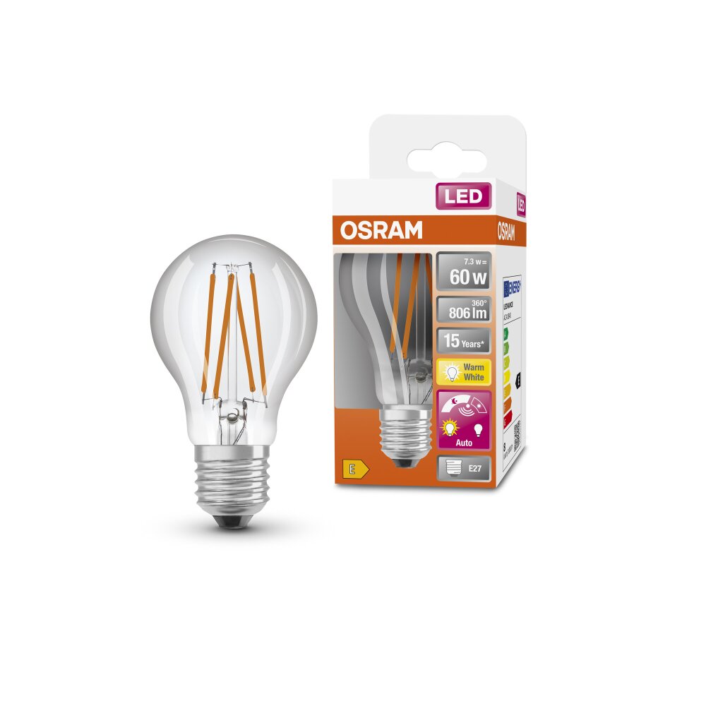 OSRAM LED DAYLIGHT LED E27 7,3 Watt 2700 Kelvin 806 Lumen main product photo