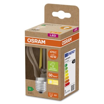 OSRAM LED E27 2,2 Watt 3000 Kelvin 525 lumen OSRAM LED E27 2,2 Watt 3000 Kelvin 525 lumen