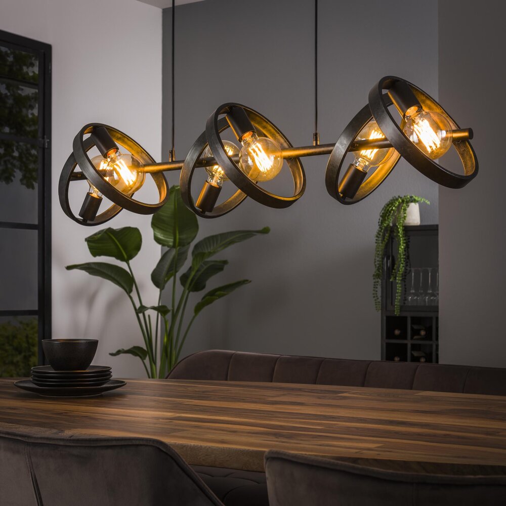 Suspension Hover Anthracite, 6 lumières main product photo
