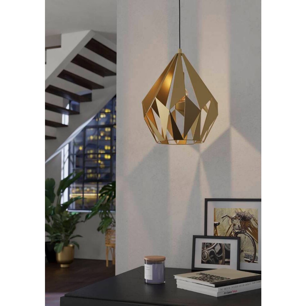 Suspension Eglo CARLTON Or, 1 lumière main product photo