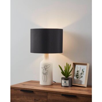 Lampe de table Eglo VINOZA Noir, 1 lumière Lampe de table Eglo VINOZA Noir, 1 lumière