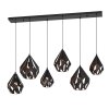 Suspension Eglo CARLTON Cuivre, Noir, 6 lumières