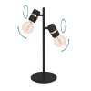 Lampe de table Eglo LURONE Laiton, Noir, 2 lumières