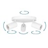 Plafonnier Eglo TELIMBELA-Z LED Blanc, 3 lumières, Changeur de couleurs