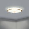 Plafonnier Eglo LANCIANO LED Brun, Blanc, 1 lumière, Télécommandes