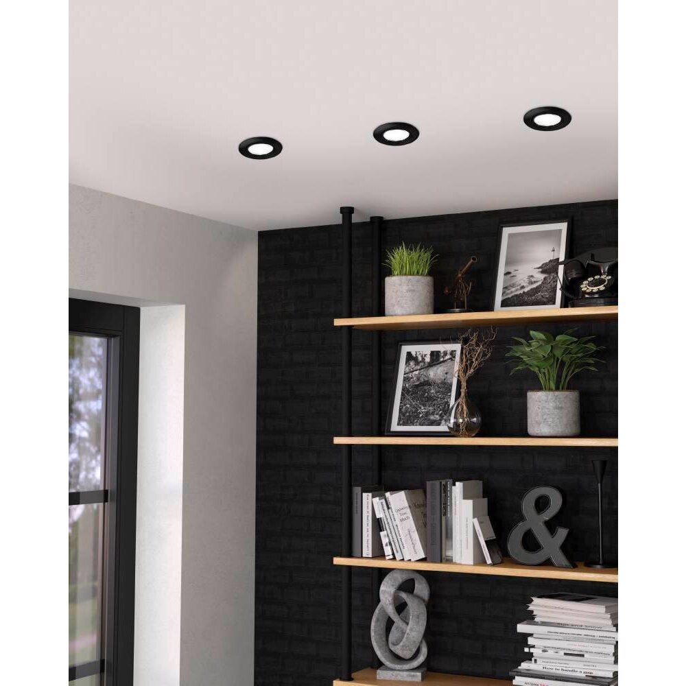 Spot encastrable Eglo PENETO LED Noir, 3 lumières main product photo