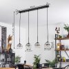 Suspension Verre 15 cm Koyoto Chrome, Clair, Fumé, 4 lumières Suspension Verre 15 cm Koyoto Chrome, Clair, Fumé, 4 lumières