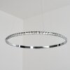 Suspension  Avelar LED Chrome, Transparent, 1 lumière