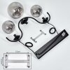 Suspension  Orieux Fumé, 3 lumières