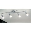 Spot Globo CATHY Acier inoxydable, Nickel mat, 4 lumières