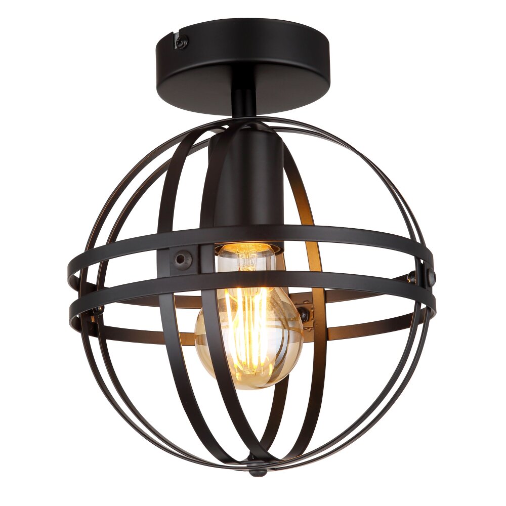 Plafonnier Globo TAMARA Noir, 1 lumière main product photo