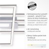 Plafonnier Leuchten-Direkt ASMIN LED Acier brossé, 1 lumière, Télécommandes
