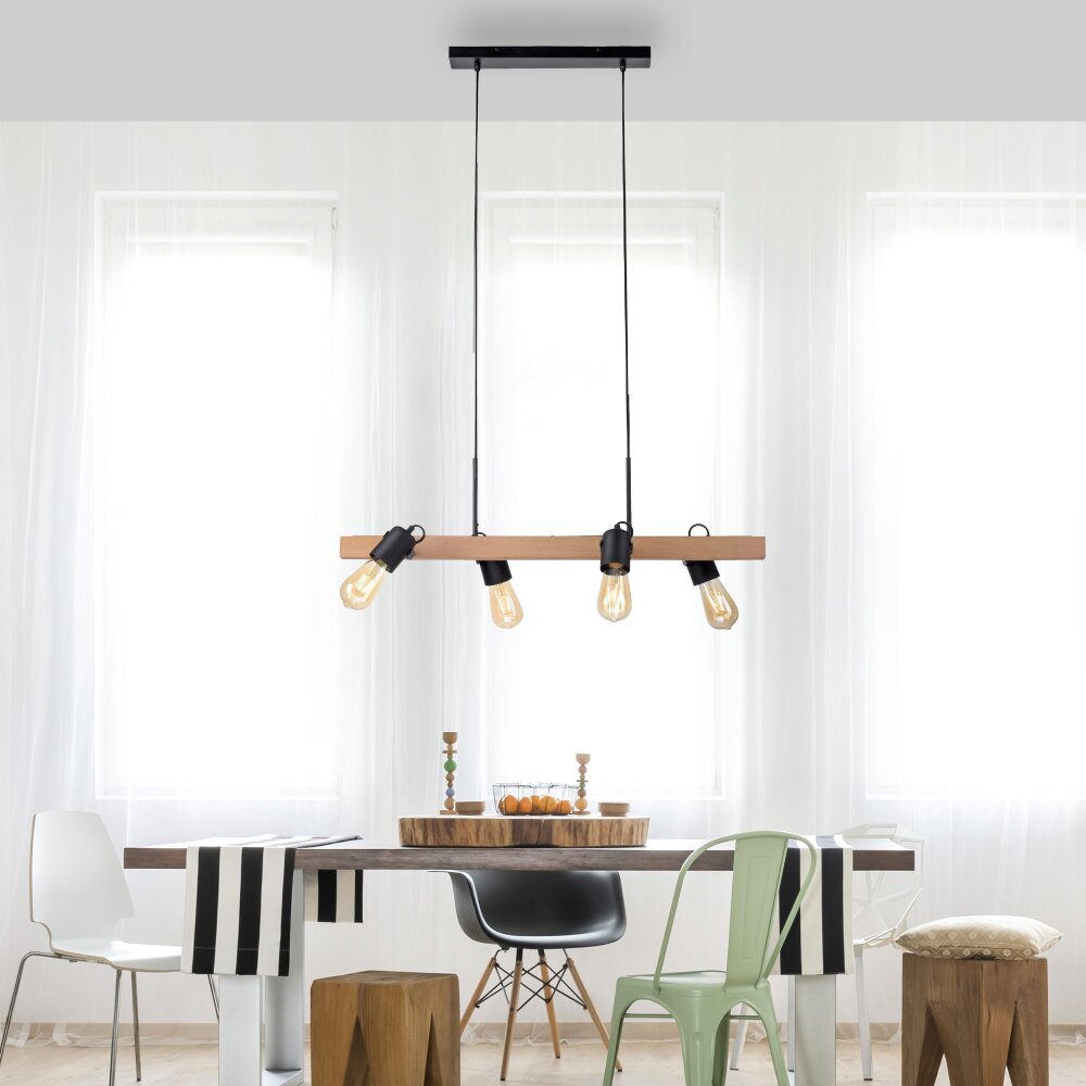 Suspension Leuchten-Direkt CANOP Écru, Noir, 4 lumières main product photo