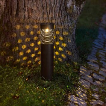 Borne lumineuse Eglo Z_SOLAR LED Noir, 1 lumière