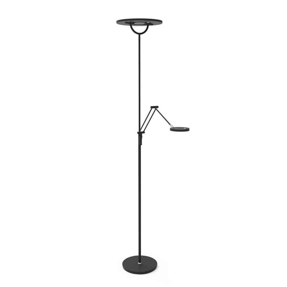 Lampadaire à vasque Steinhauer Soleil LED Noir, 2 lumières main product photo
