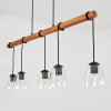 Suspension  Afurada Écru, Noir, 5 lumières Suspension  Afurada Écru, Noir, 5 lumières