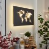 Applique murale  Zabreira LED Noir, Argenté, 1 lumière