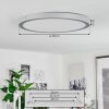 Plafonnier  Finsrud LED Argenté, 1 lumière