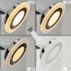 Applique murale  Lucy LED Chrome, 1 lumière, Télécommandes, Changeur de couleurs