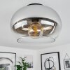 Plafonnier  Molloy Chrome, Clair, Fumé, 1 lumière