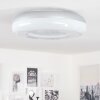 Plafonnier iDual Daphnis LED Argenté, Blanc, 1 lumière, Télécommandes, Changeur de couleurs