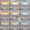 Plafonnier iDual Chloe LED Argenté, Blanc, 1 lumière, Télécommandes, Changeur de couleurs