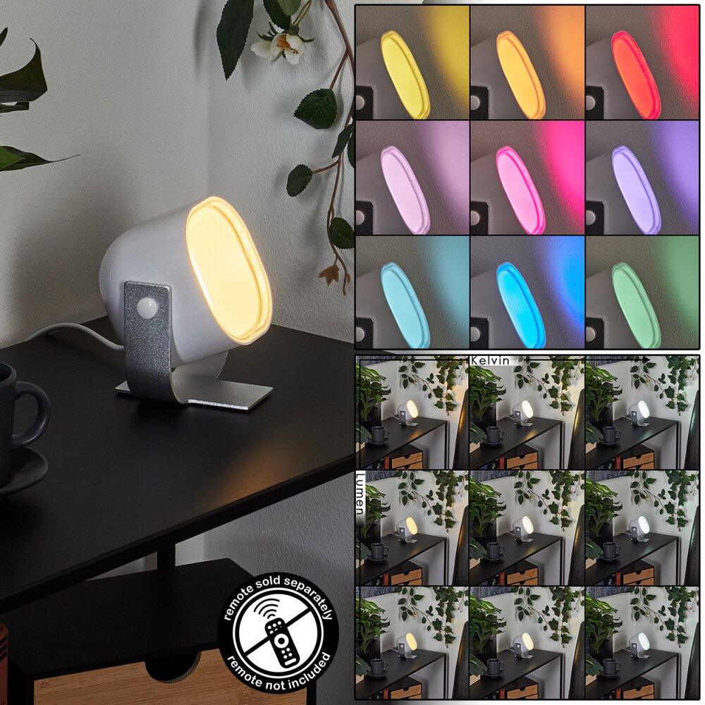 Lampe de table iDual Lilas LED Argenté, 1 lumière, Changeur de couleurs main product photo